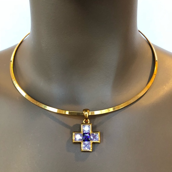 Gold tone wired choker - Picture 3 of 5